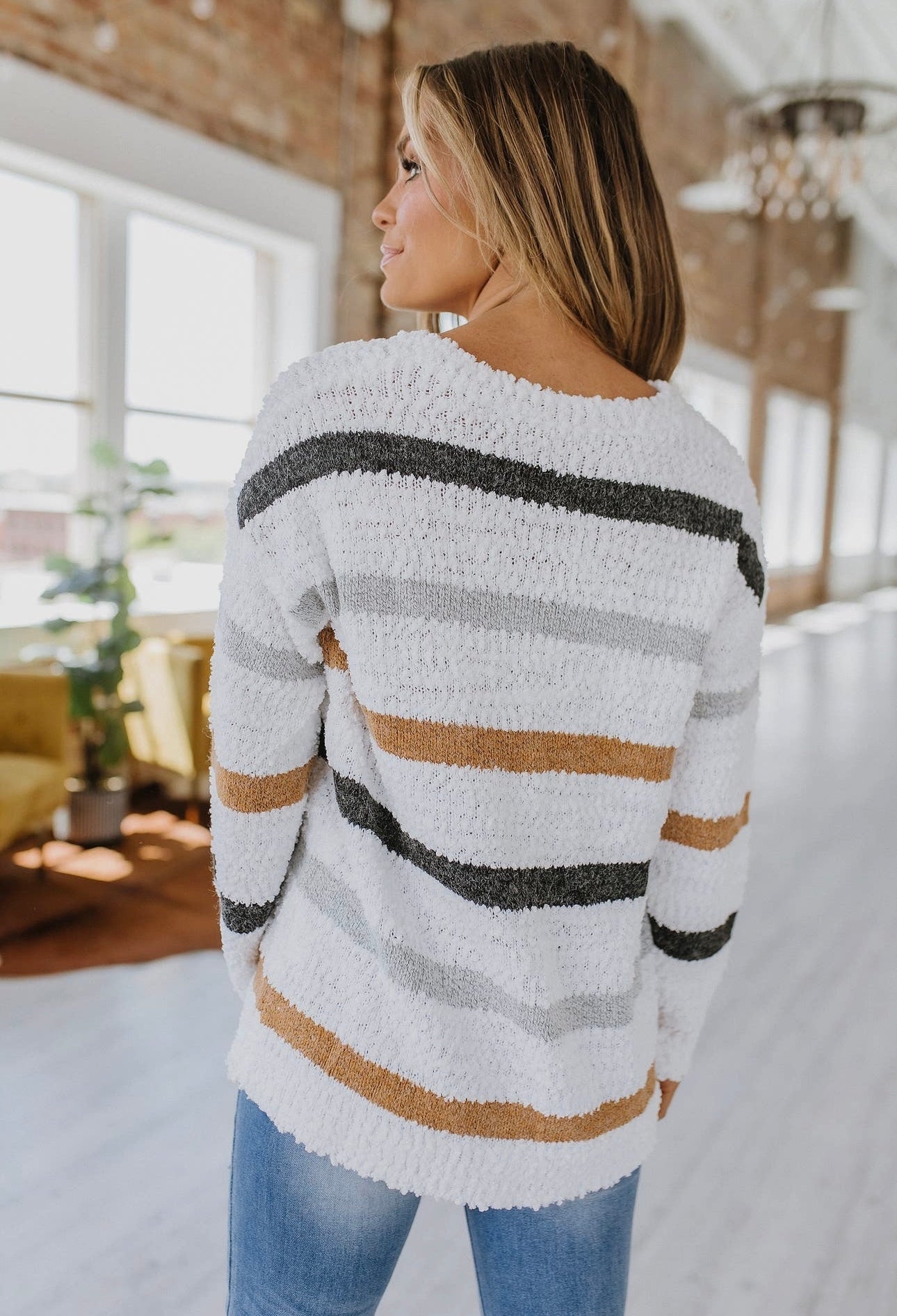 McKinley Striped Popcorn Sweater