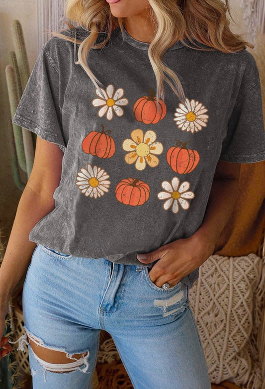 Fall Vintage Washed Graphic Tee