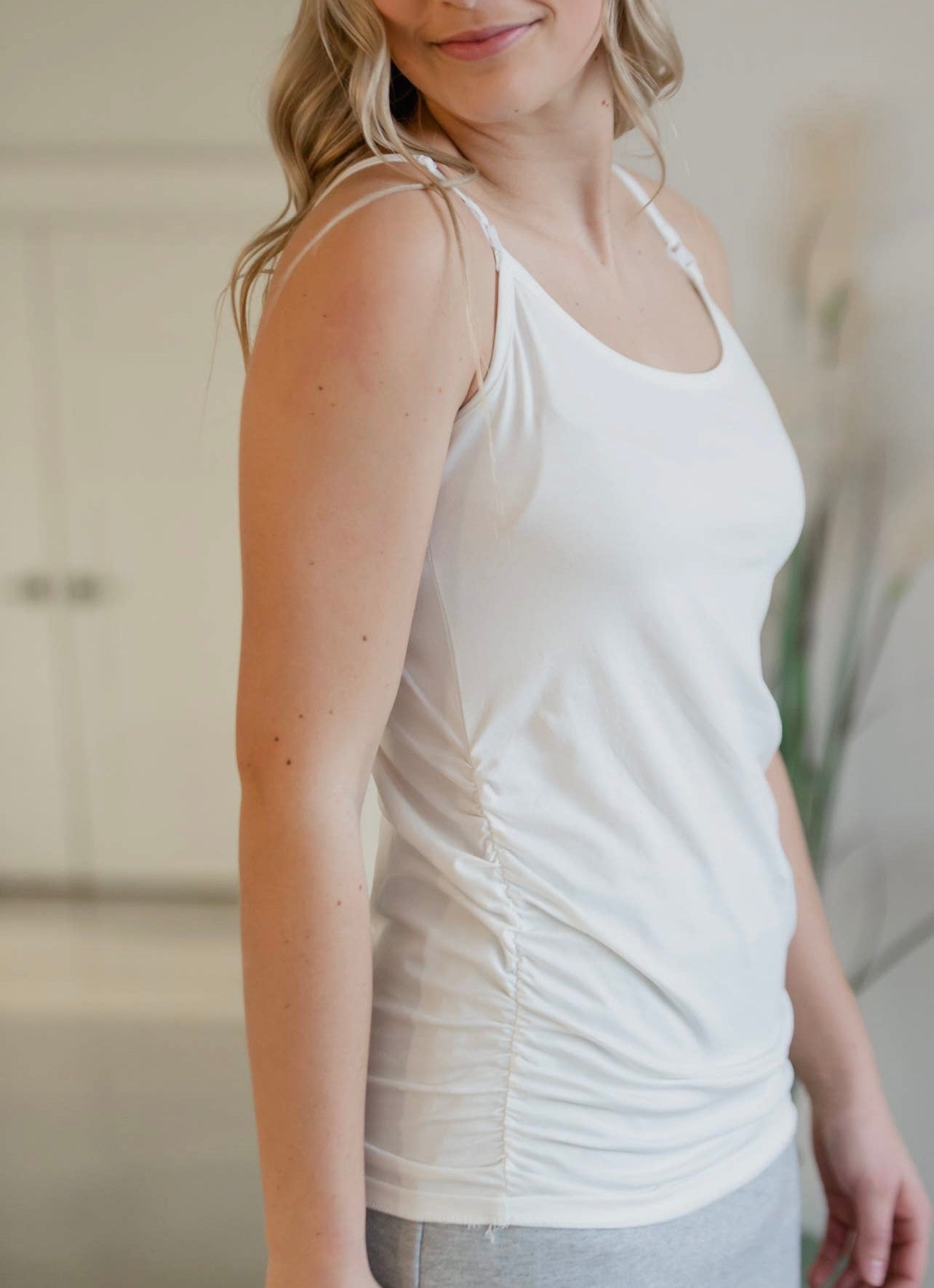 White Nursing Tank