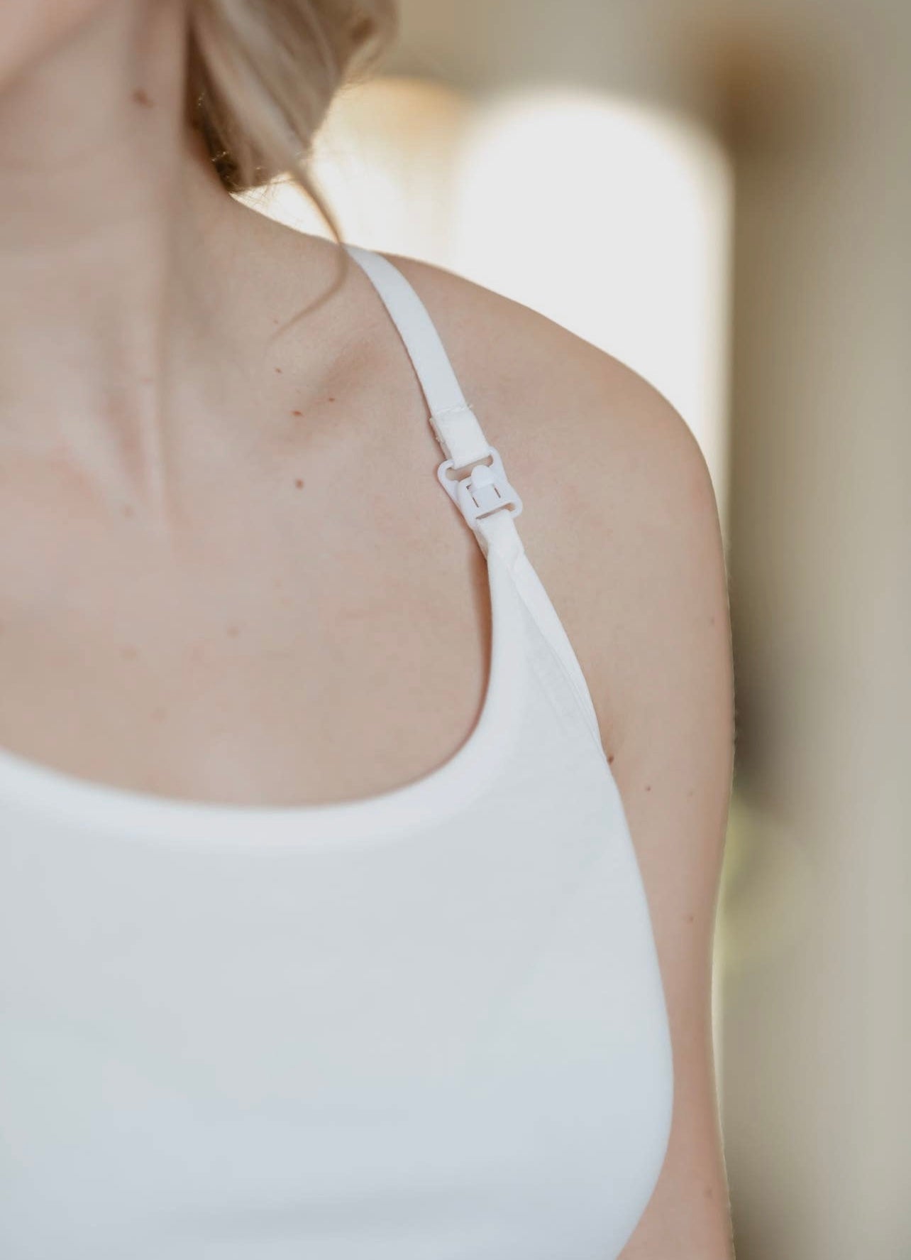 White Nursing Tank