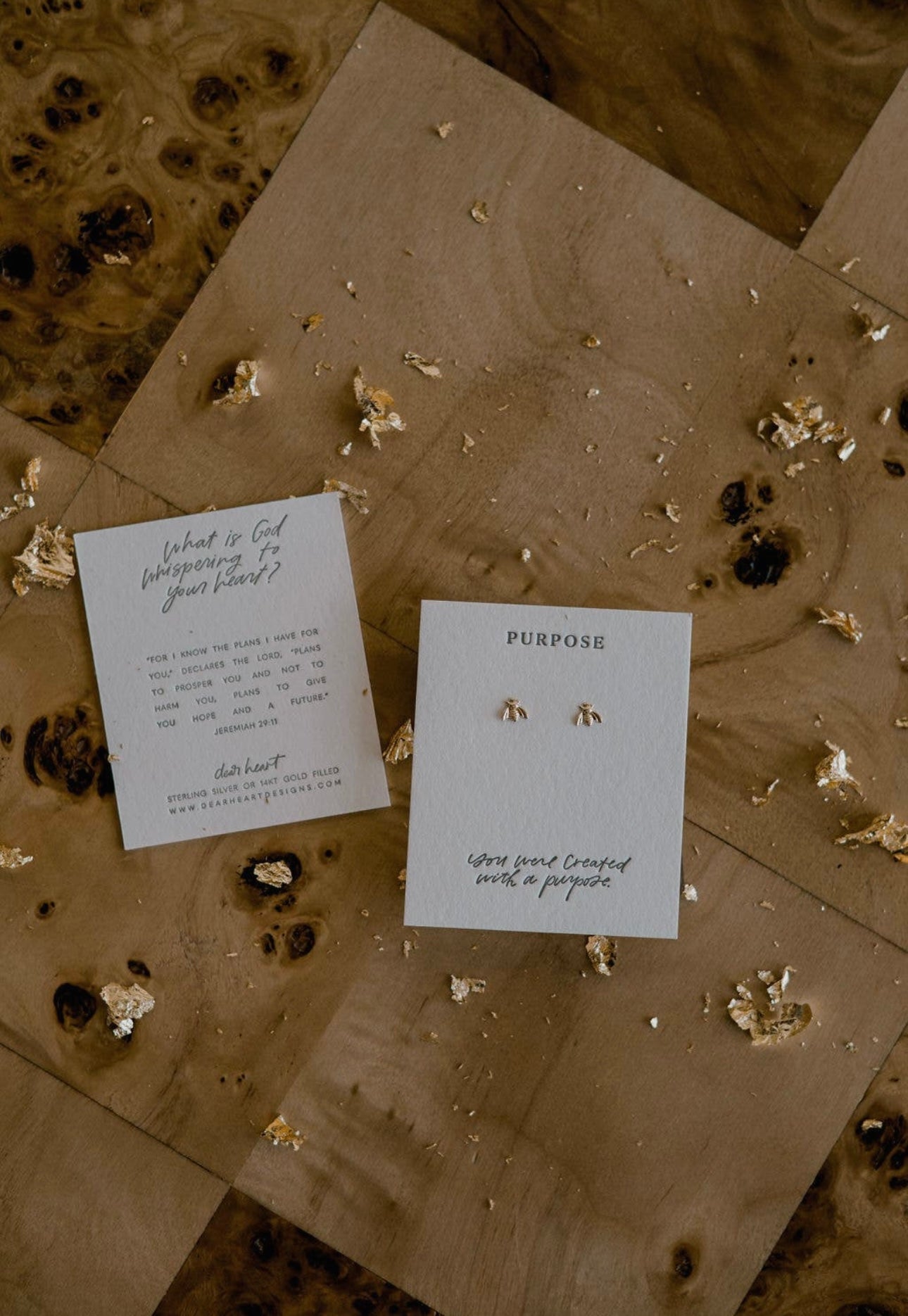 Purpose Bee 14K Gold Filled Earring Studs