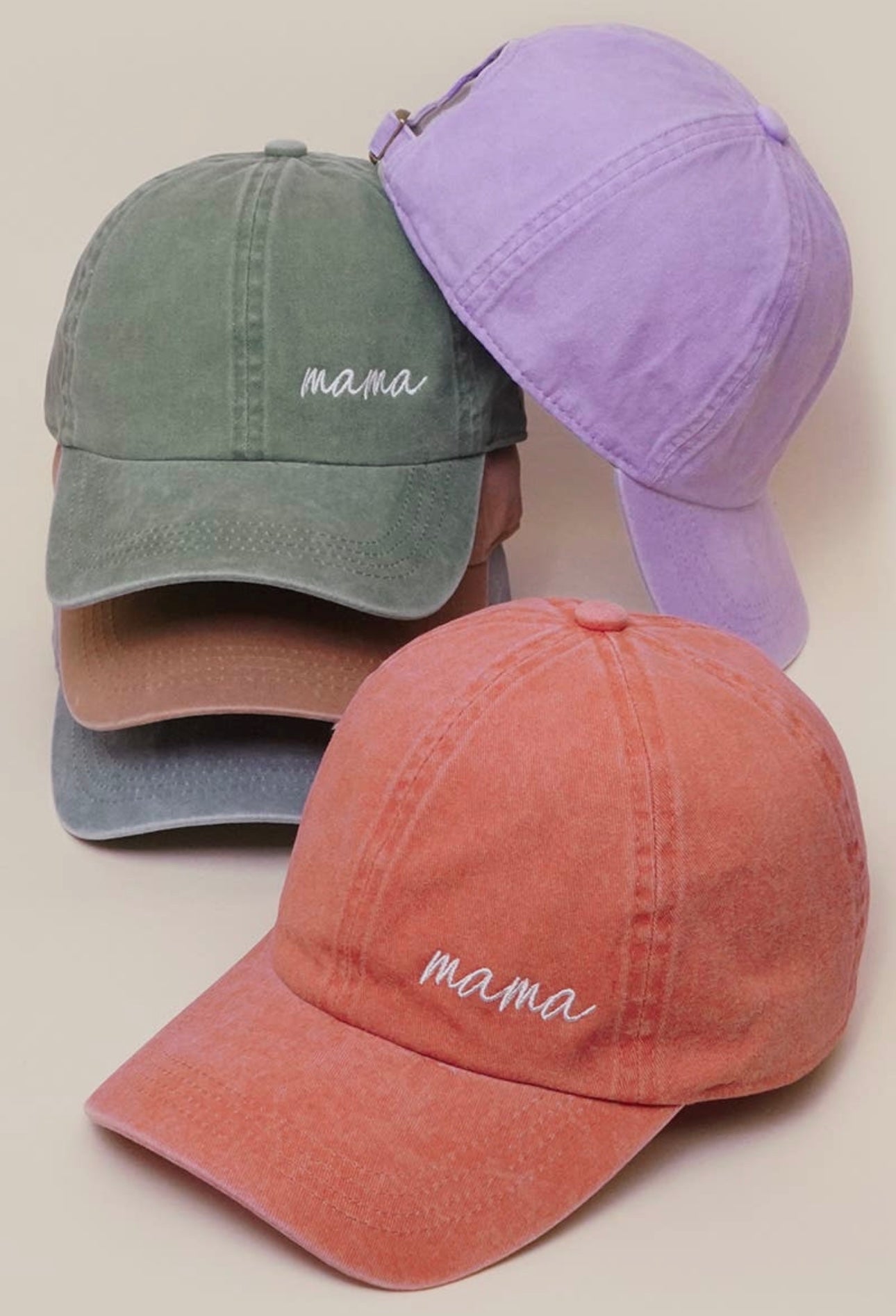 Mama Embroidery Baseball Cap