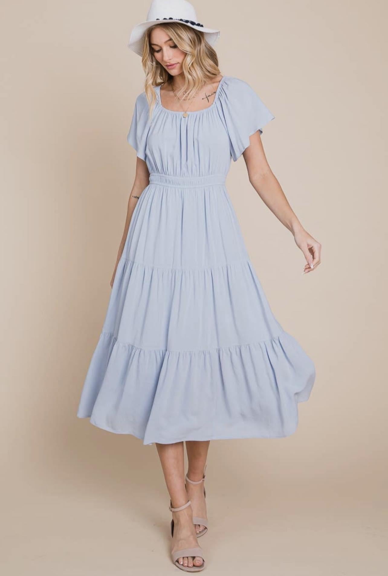 Ruffle Midi Dress