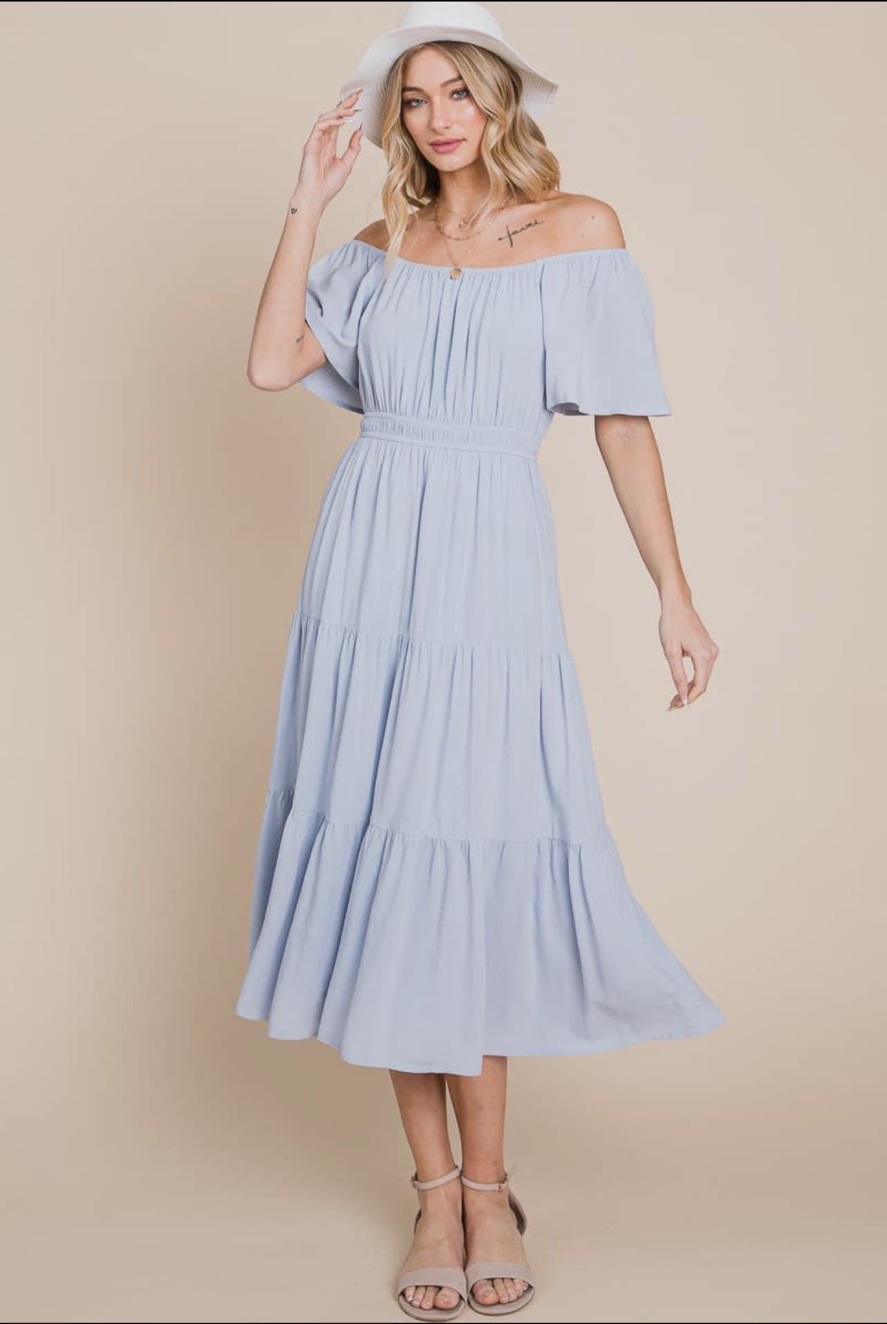 Ruffle Midi Dress