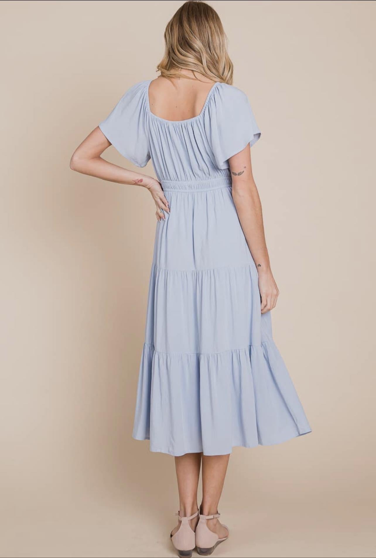 Ruffle Midi Dress