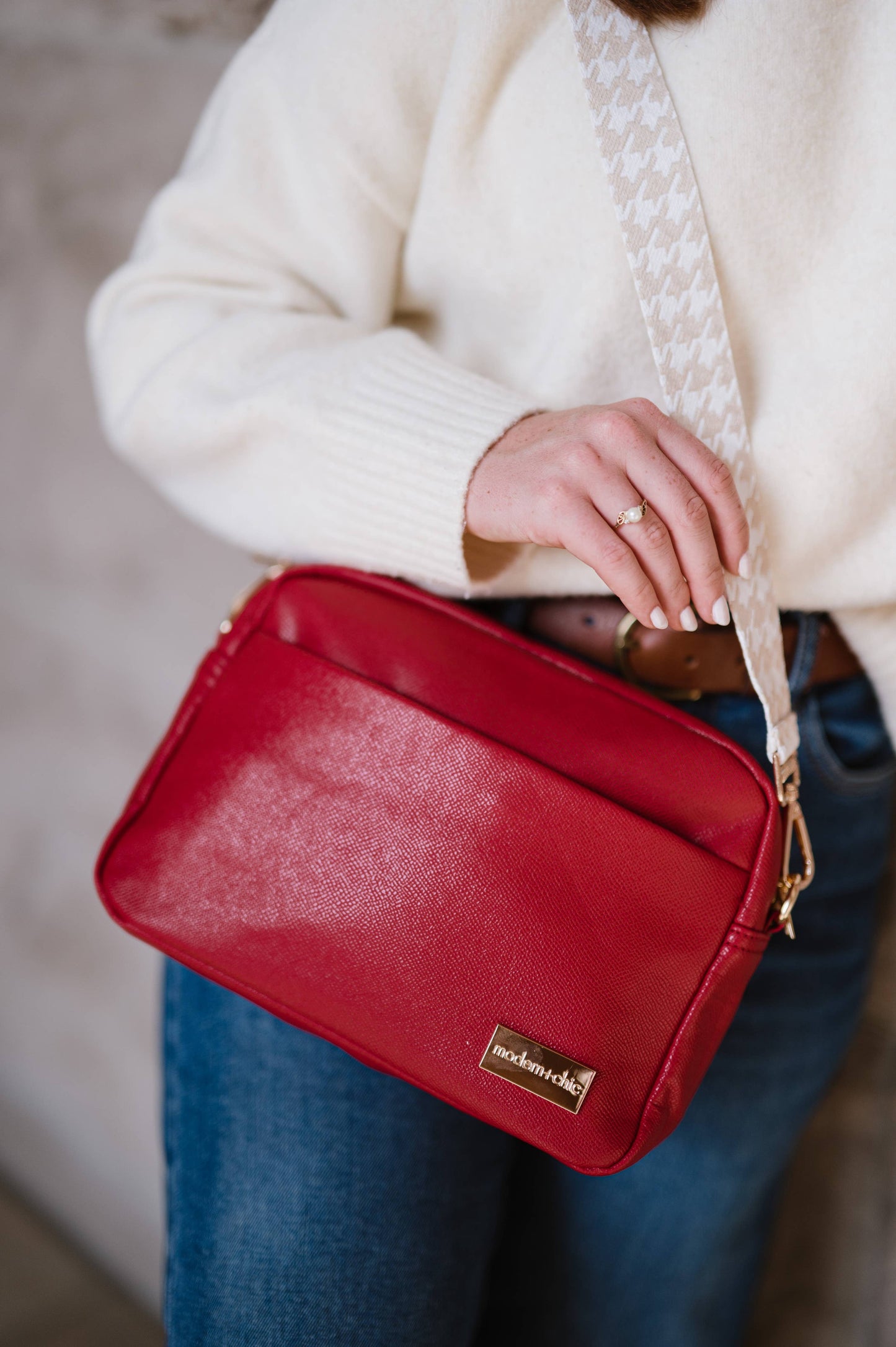 Cozy Rosy Alice Crossbody with 2 Strap Bundle