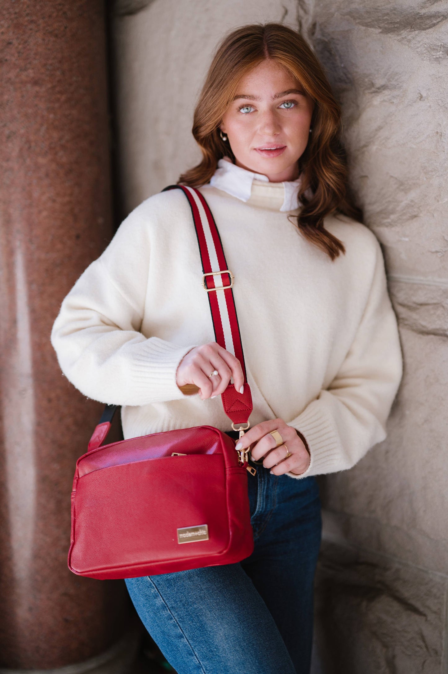 Cozy Rosy Alice Crossbody with 2 Strap Bundle